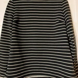 Talbots black and white striped sweater